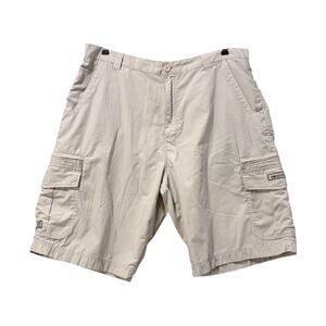 Billabong Cargo Shorts Mens 38 Khaki Tan Y2K Skate Surf Utility Logo
